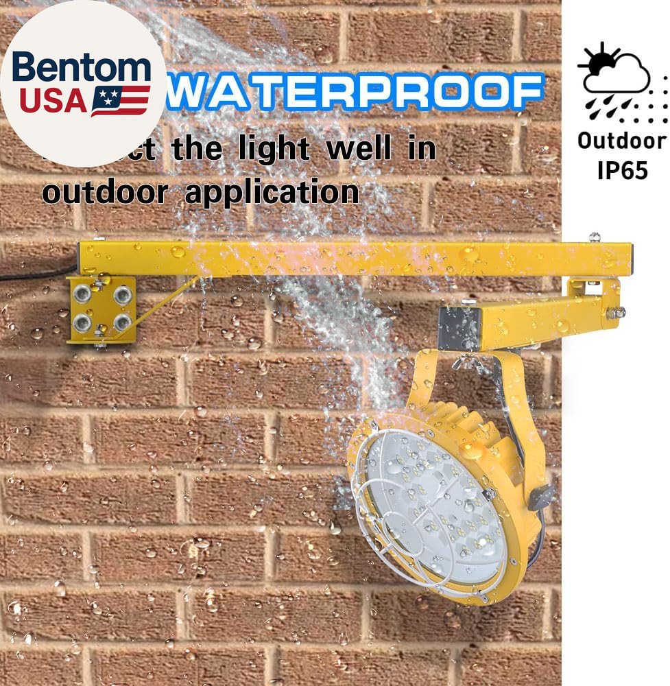 30/50W LED Loading Dock Light with 43″ Folding Arm, 3000K 4000K 5000K Adjustable