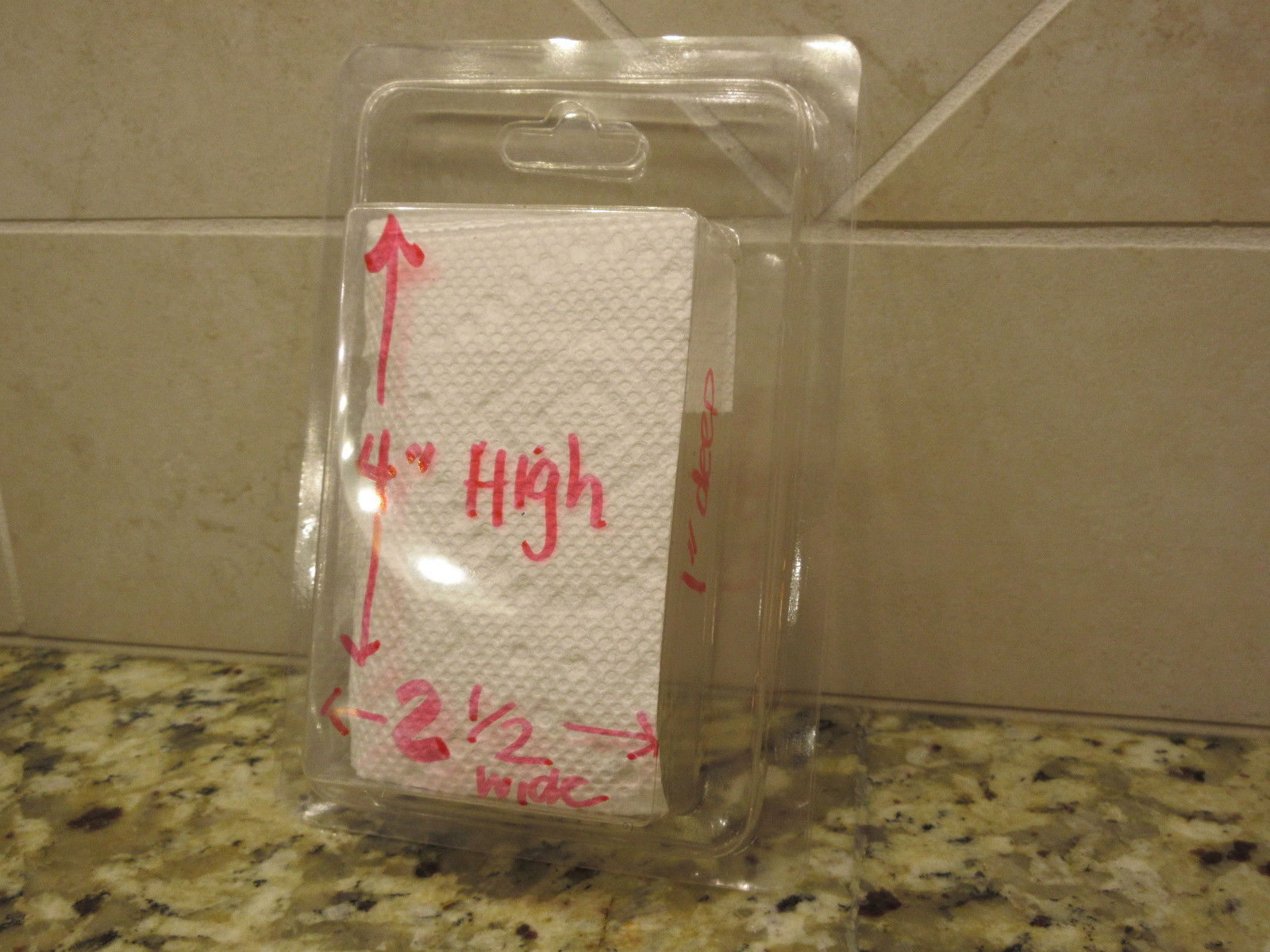 SMALL QTY 50 CLAMSHELL BLISTER PACKS CLEAR BOXES HANGING PACKAGING 2.5″x 4″x1″
