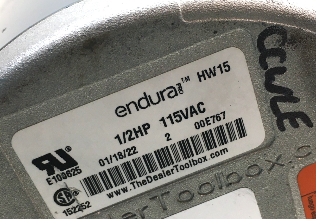 Genteq 5SME39HXL011A ECM Blower Motor 607363-01 HW15 1/2HP 115V CCWLE used MB455