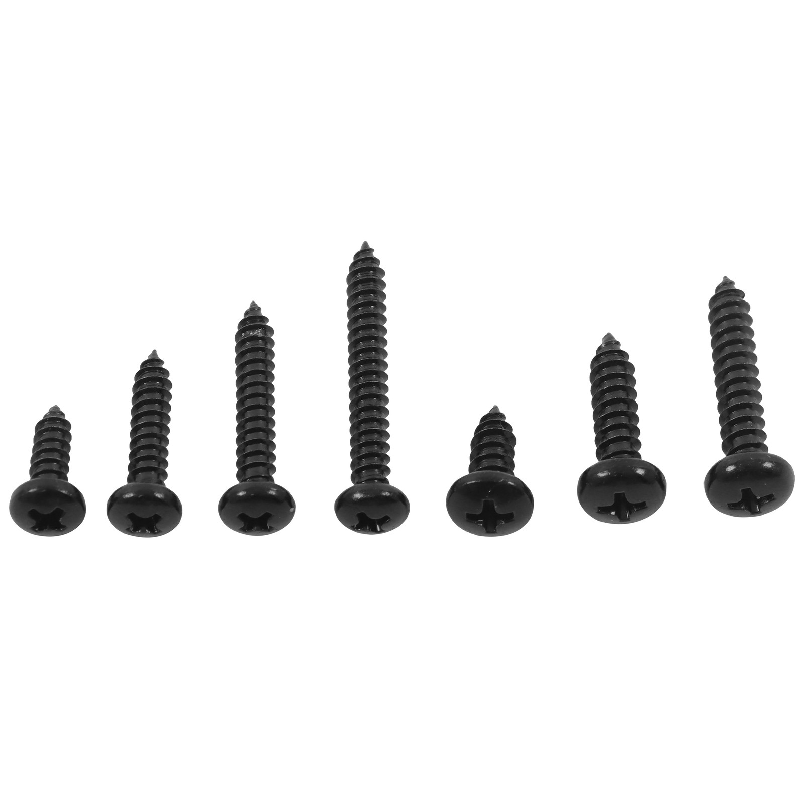 550Pcs 304 Stainless Steel Black Wood Screws, Phillips Pan Head Assortment Kit