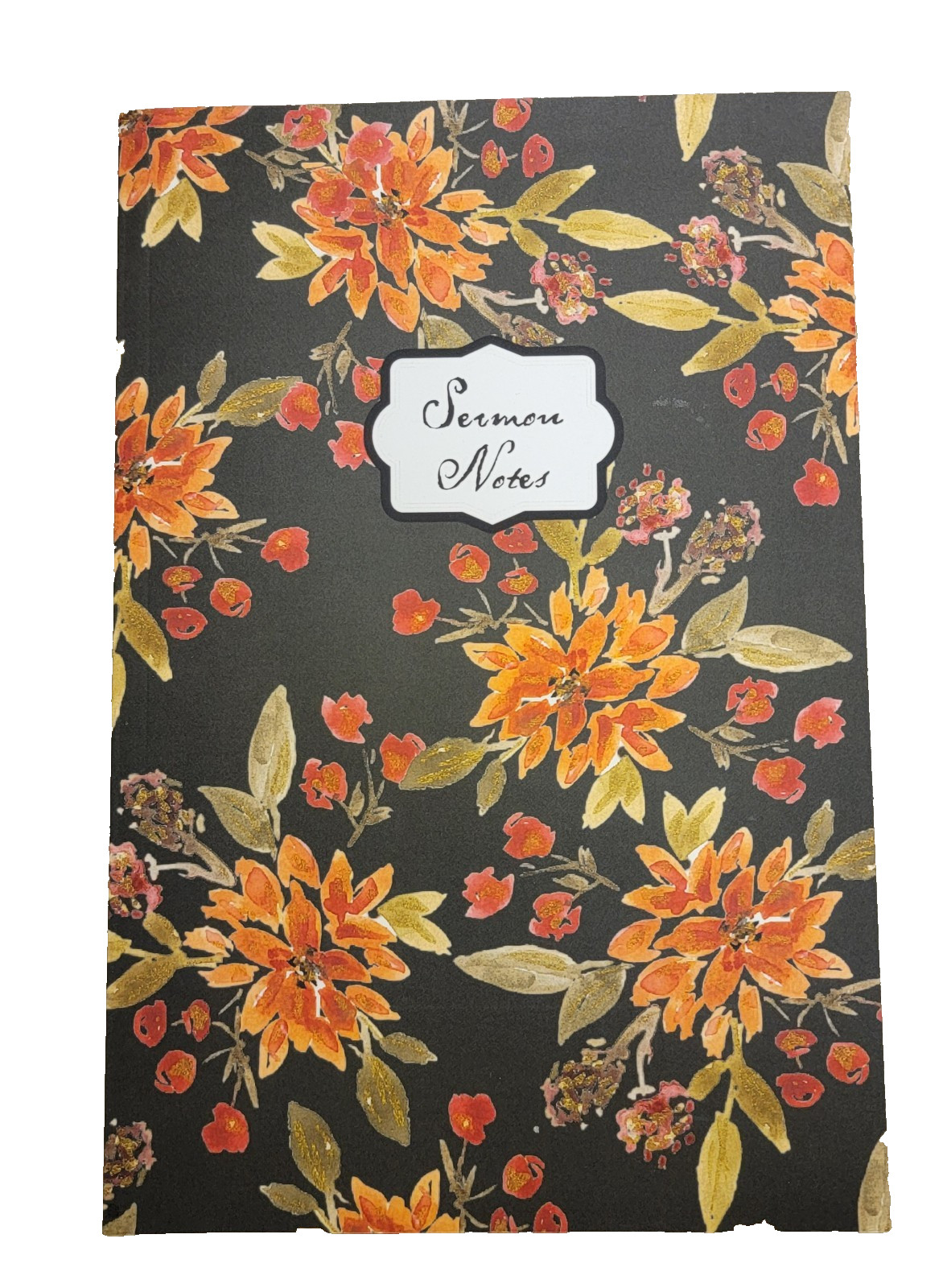 Sermon Notes Journal LINED with My Original Artwork 6 x 9 Inches