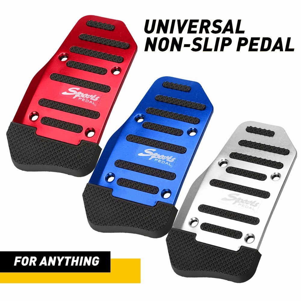 [3 color]Universal Non-Slip Automatic Gas Brake Foot Pedal Pad Cover Accessories