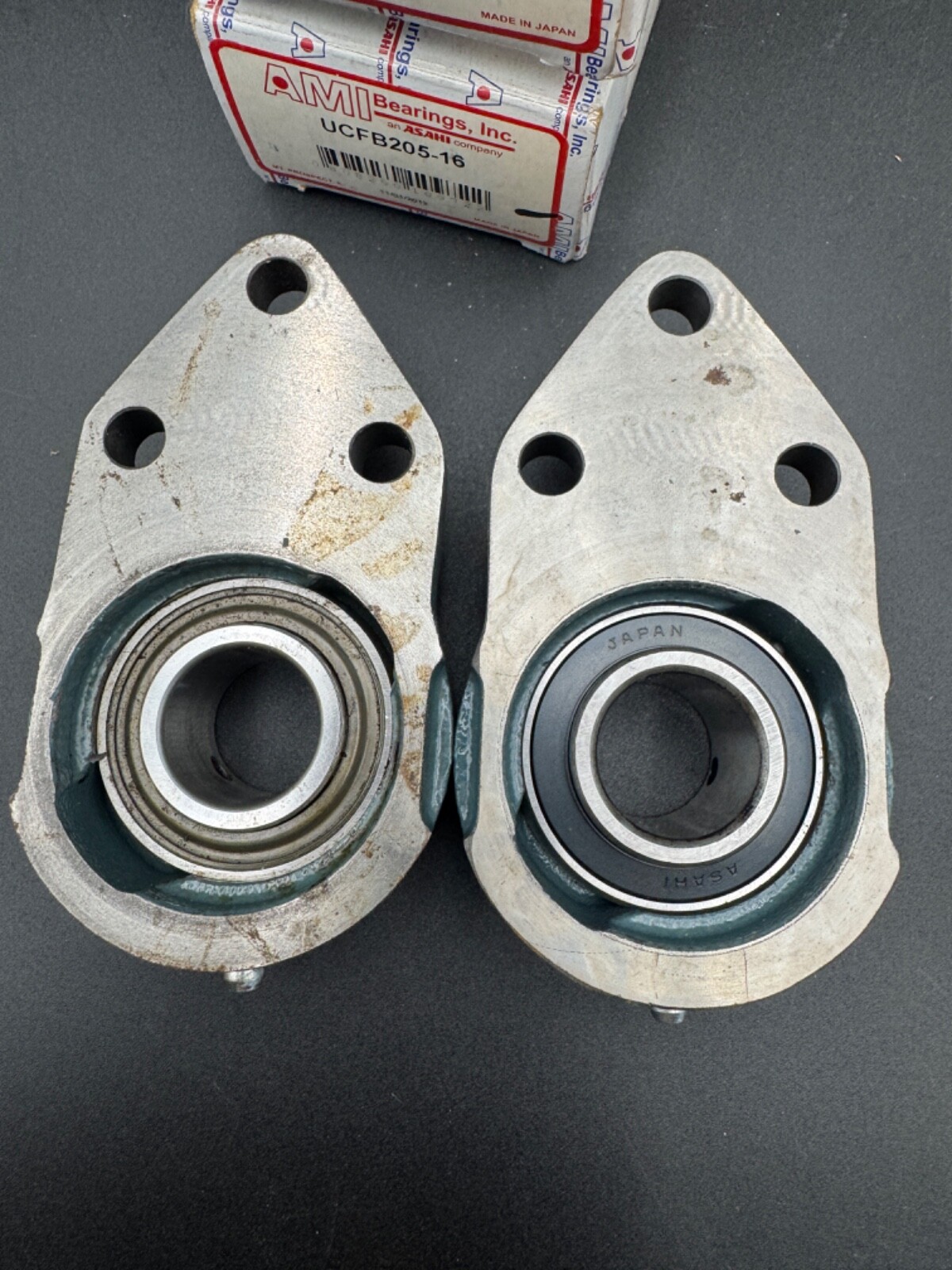 2 NEW UG205-16 – AMI – 1″ NORMAL DUTY WIDE ECCENTRIC COLLAR BRG INSERT