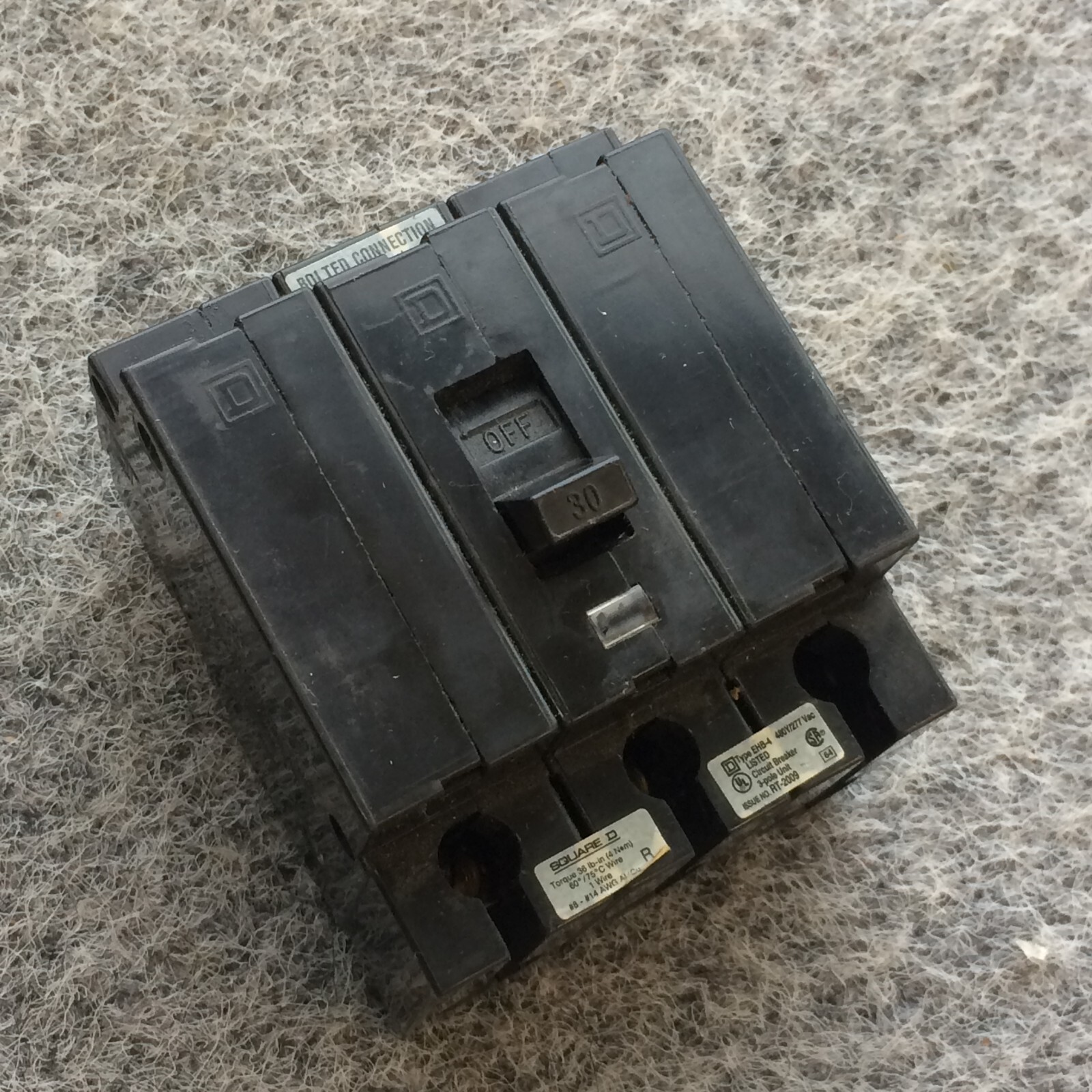 NOS Square D EHB34030 3 Pole Circuit Breaker 30 Amp *Ships Same Day*