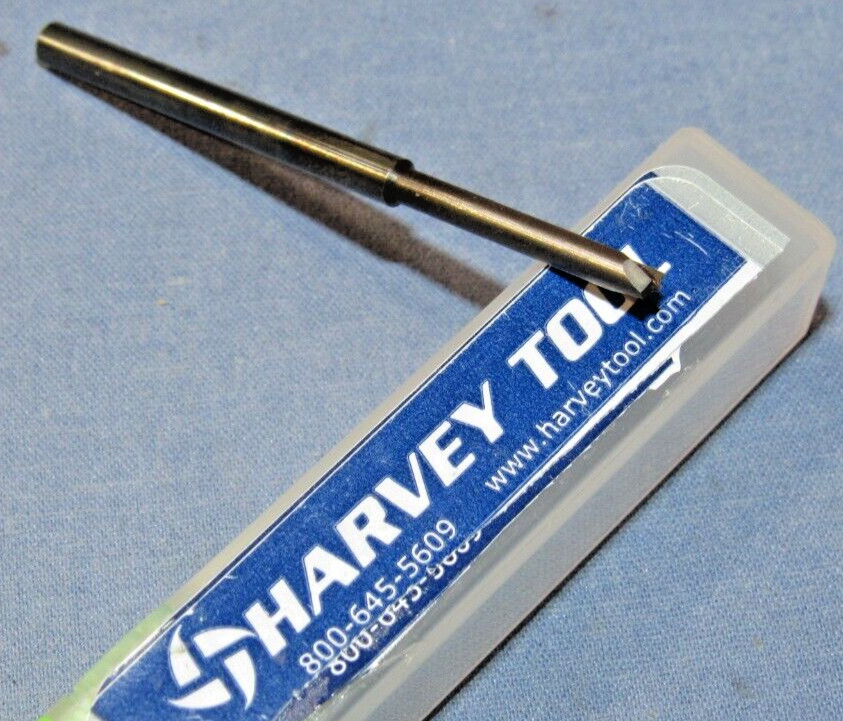 Harvey Tool Carbide Rounding End Mill 0.010cr long reach