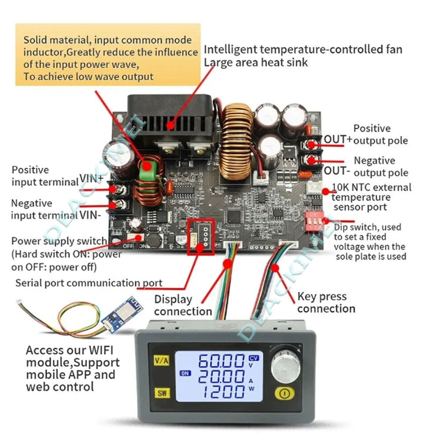 Adjustable Power Supply Voltage Power Supply For Milwaukee 18V Battery Operated