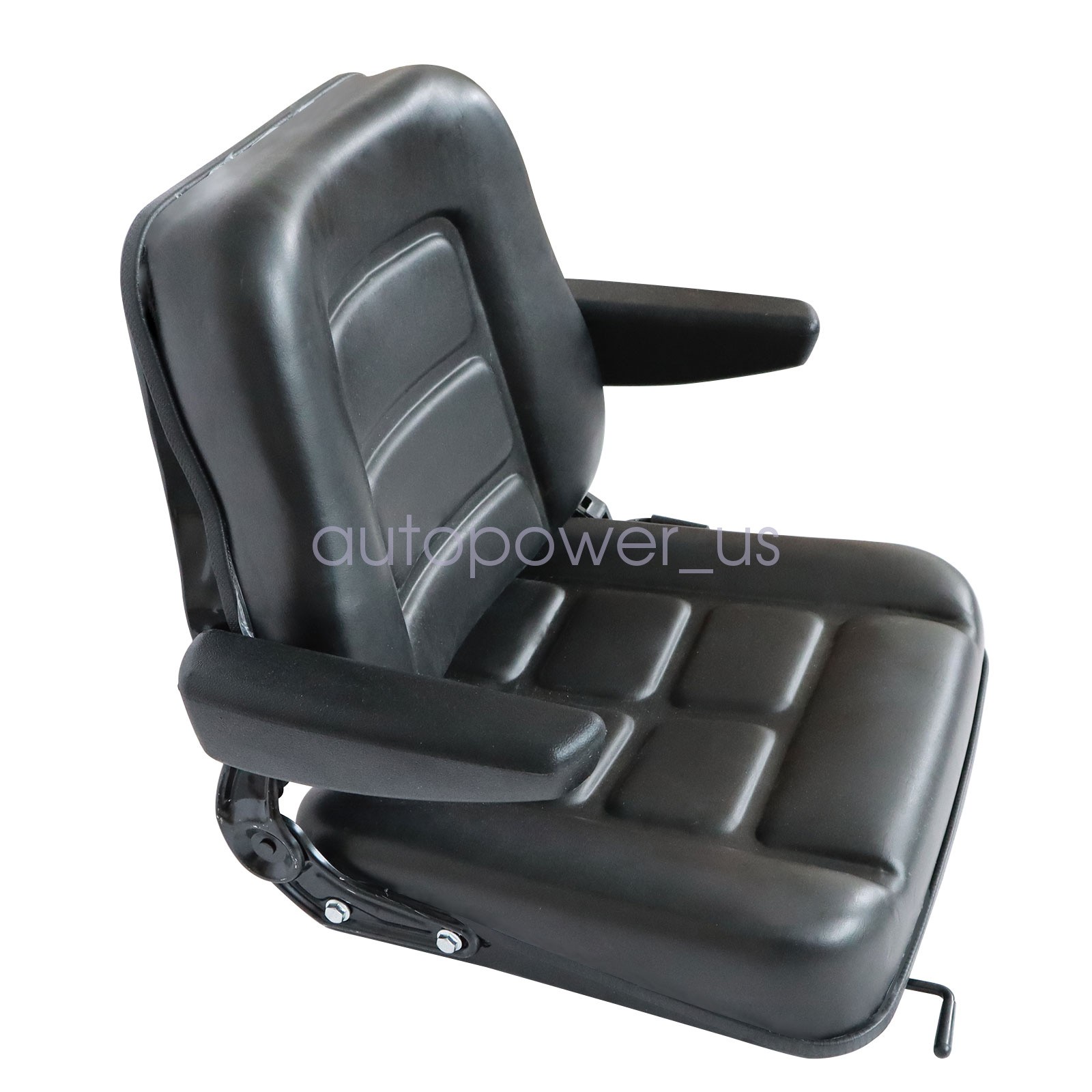 Lawn Mower Tractor Forklift Seat Excavator Universal Adjustable Backrest Armrest