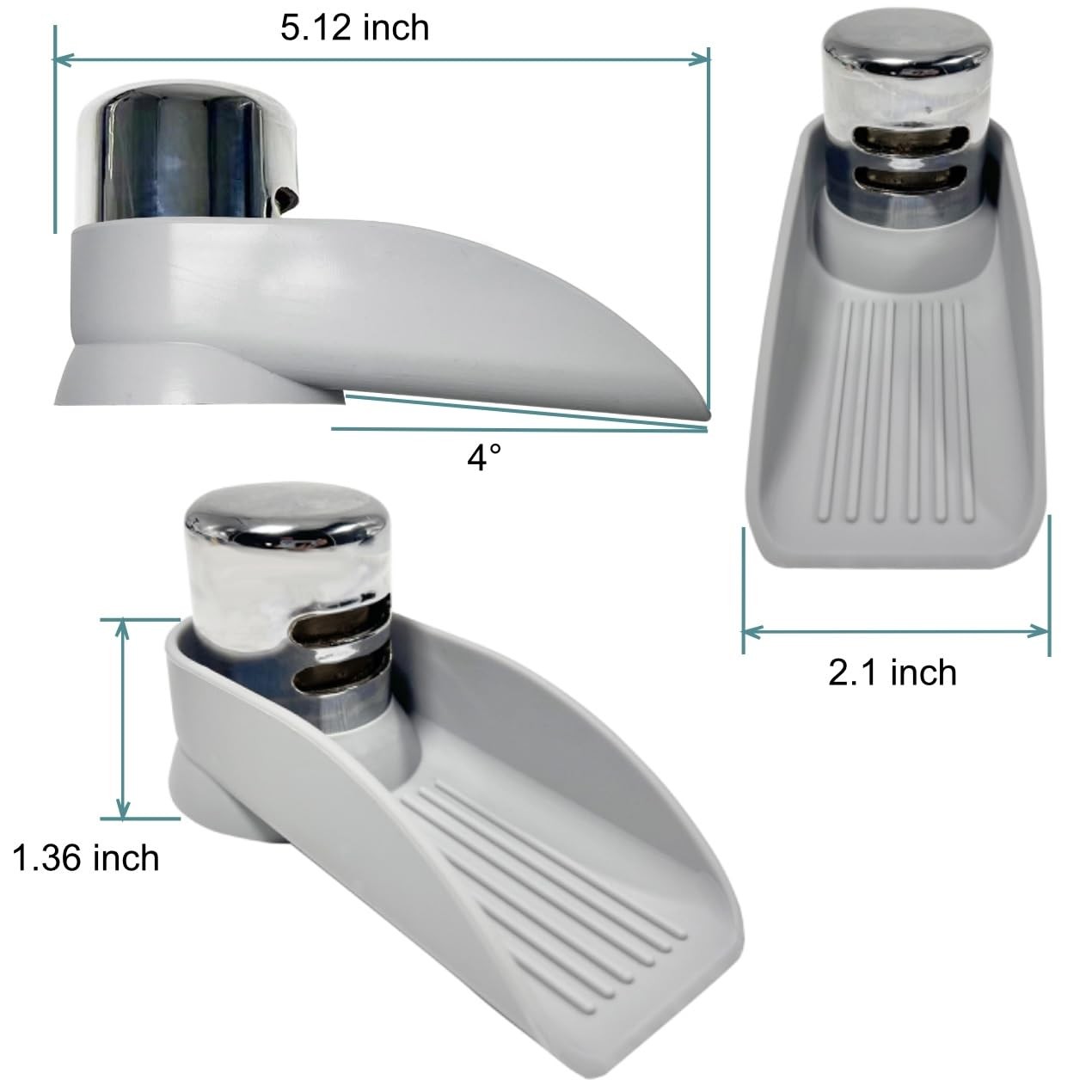 2-Pack Dishwasher Air Gap ​Cover Water Ramp Silicone Splash Black&Grey