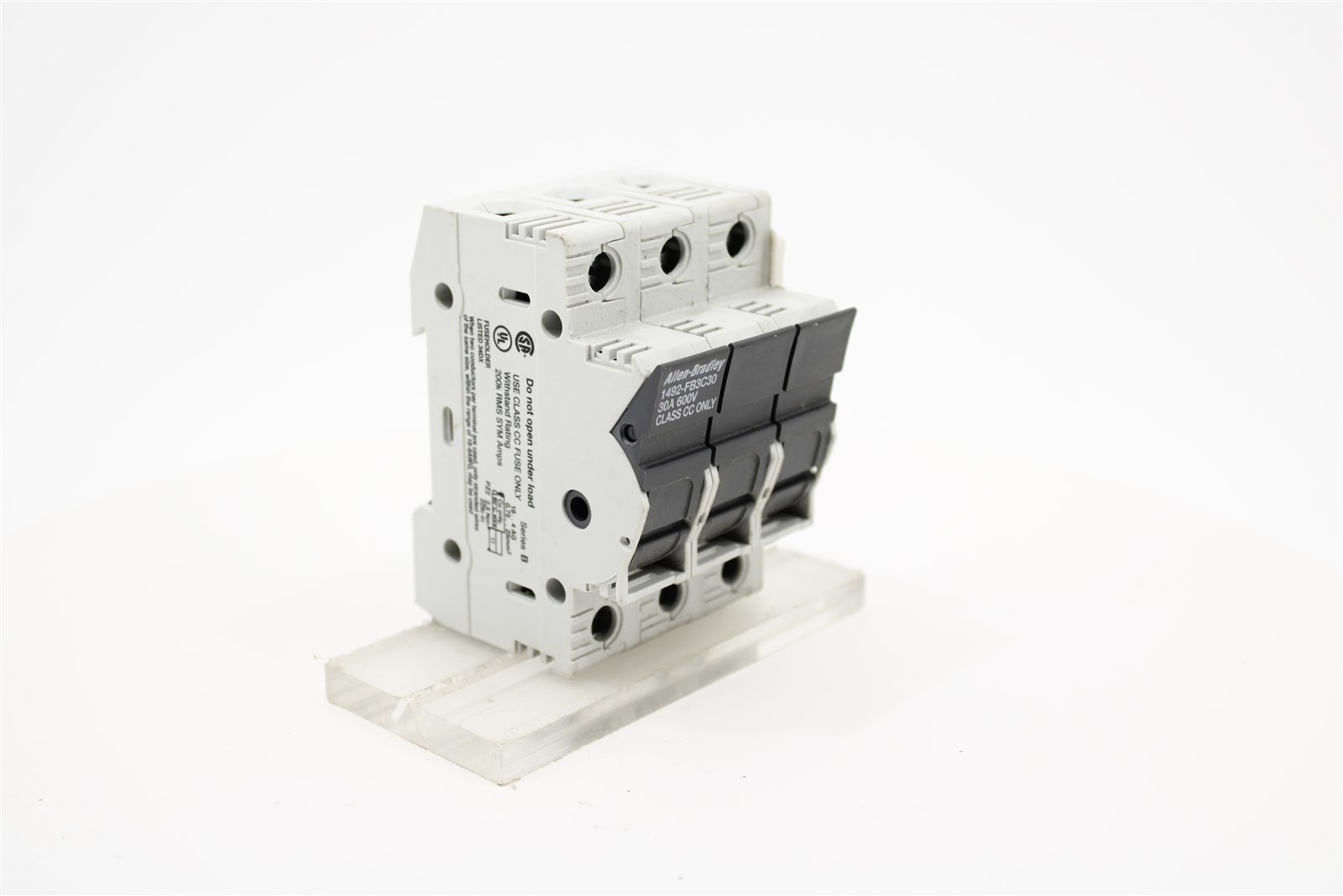 Allen-Bradley 1492-FB3C30 Fuse Holder | 3-Pole | 30A | 110-600V AC/DC