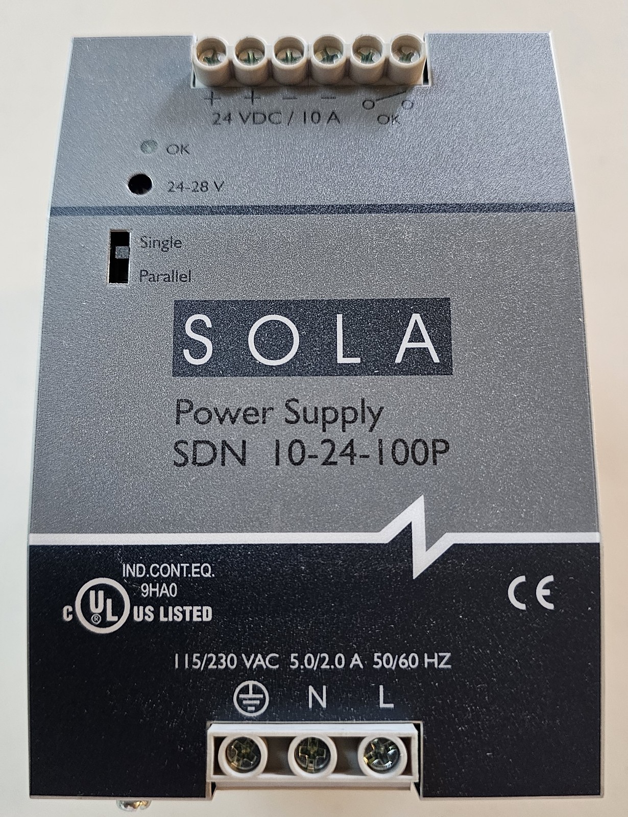 NEW in Box SolaHD SOLA/Hevi-Duty SDN 10-24-100P Power Supply 24VDC 10A