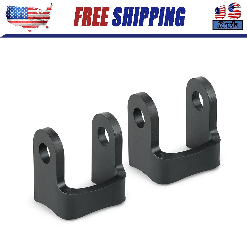 2 Pack – 3”Shock Bracket – 6mm HRP&O Steel, 1/2″ Bolt Hole, Fits 1.75″–3″ Tube