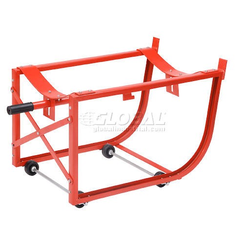 Standard 55 Gallon Drum Cradle with 2-1/2″ Polyolefin Wheels