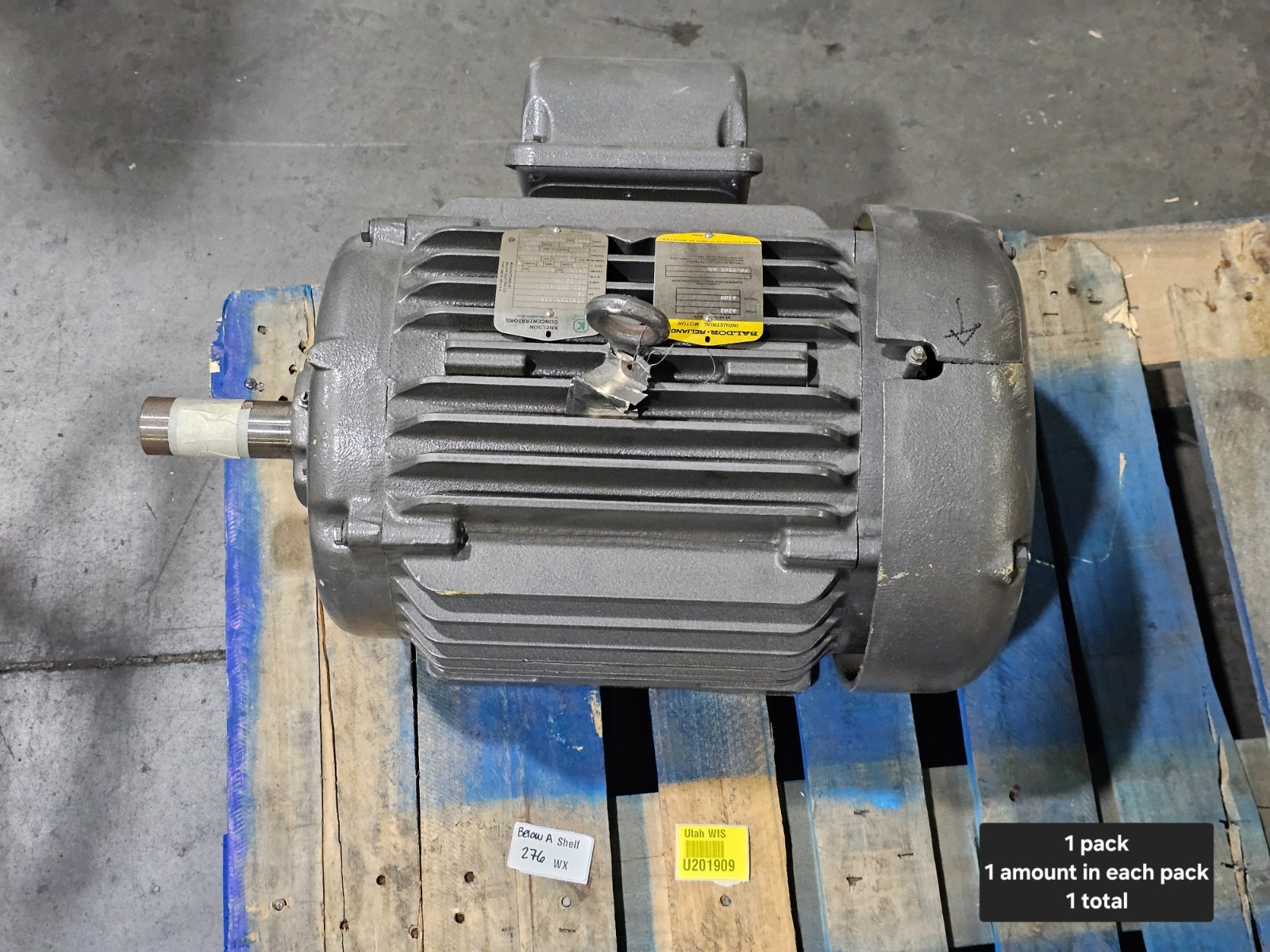 Baldor Reliance Knelson 1.5 HP Motor 09F303X16301 1450RPM 220/380/440V 50Hz