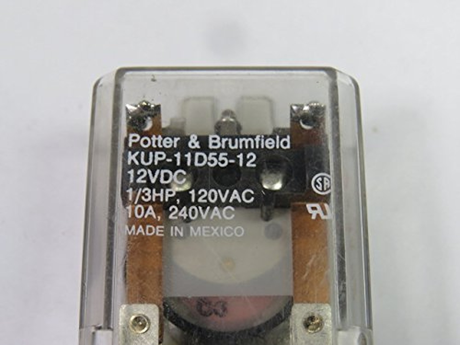 TE CONNECTIVITY/POTTER & BRUMFIELD KUP-11D55-12 POWER RELAY, DPDT, 12VDC, 10A…
