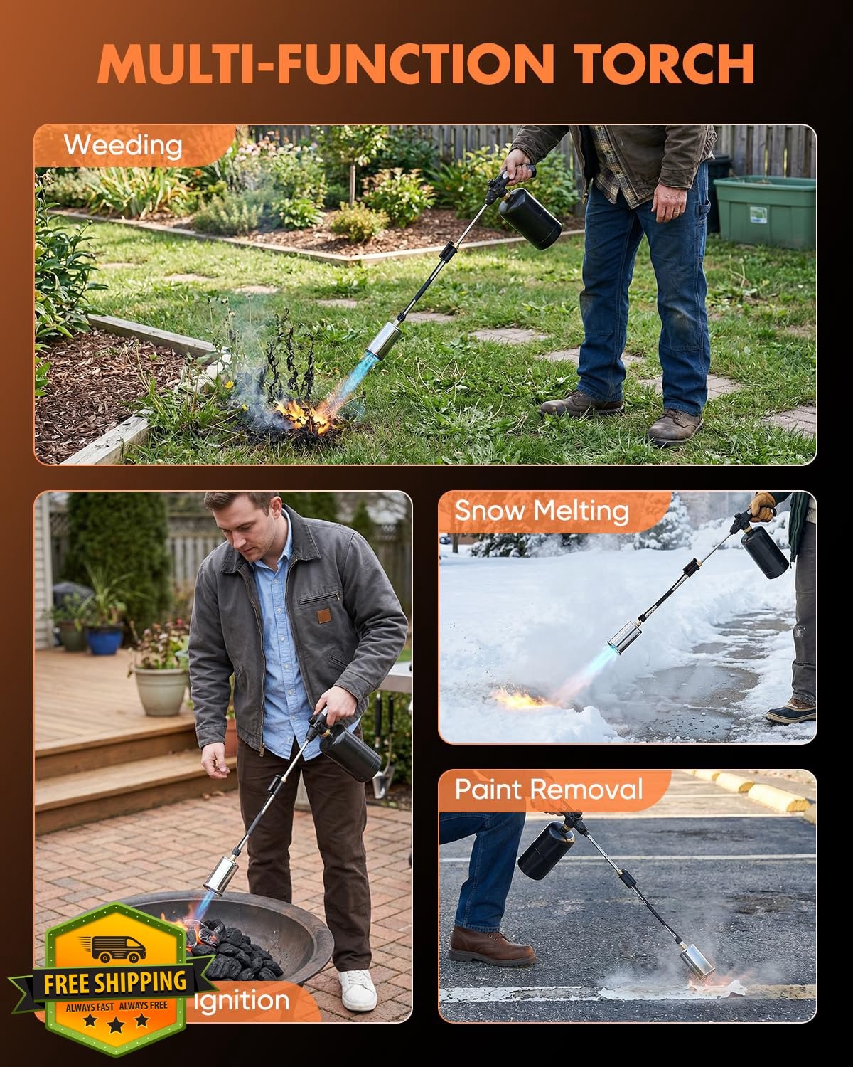 Saker Propane Torch Weed Burner