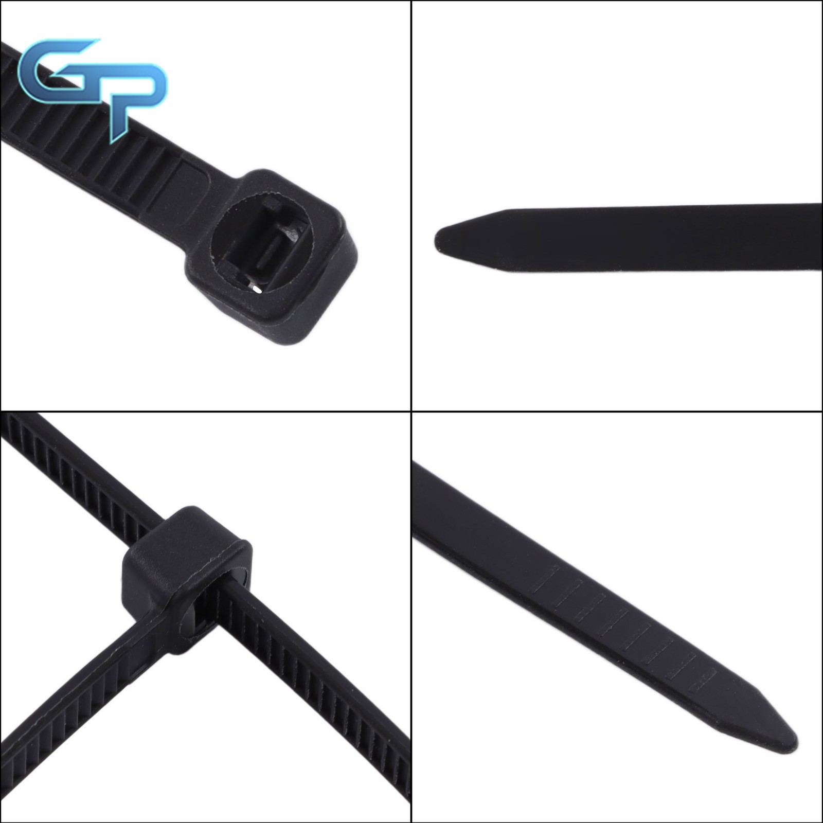 1200pcs Zip Ties 14″ Heavy Duty 50lb Tensile Strength Self-Locking Nylon 0.18in