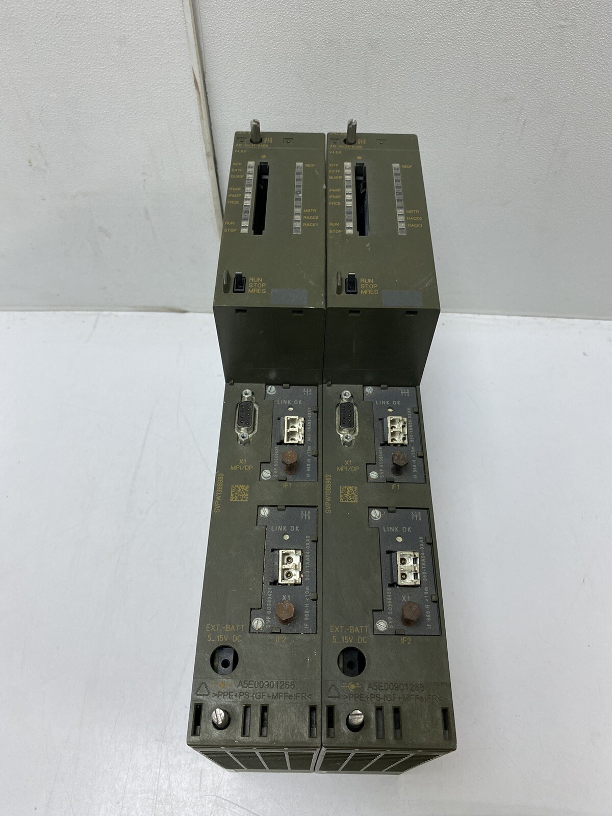 Siemens S7-400 CPU 412-3H 6ES7412-3HJ14-0AB0 + 2x 6ES7960-1AA04-0XA0
