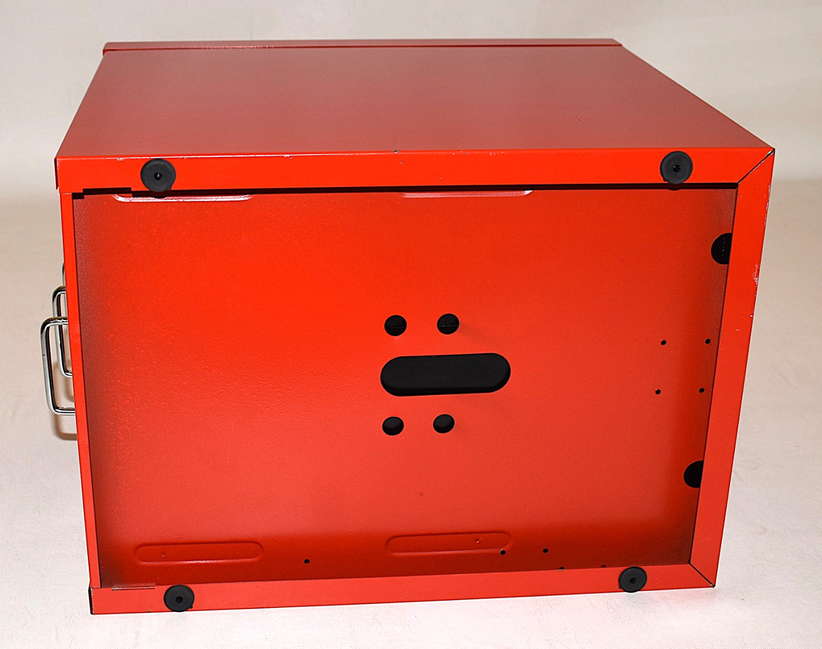 Bisley 5 Drawer Cabinet Inserts Red Metal Exc Cond 15” deep x 13” ht x 11” wide
