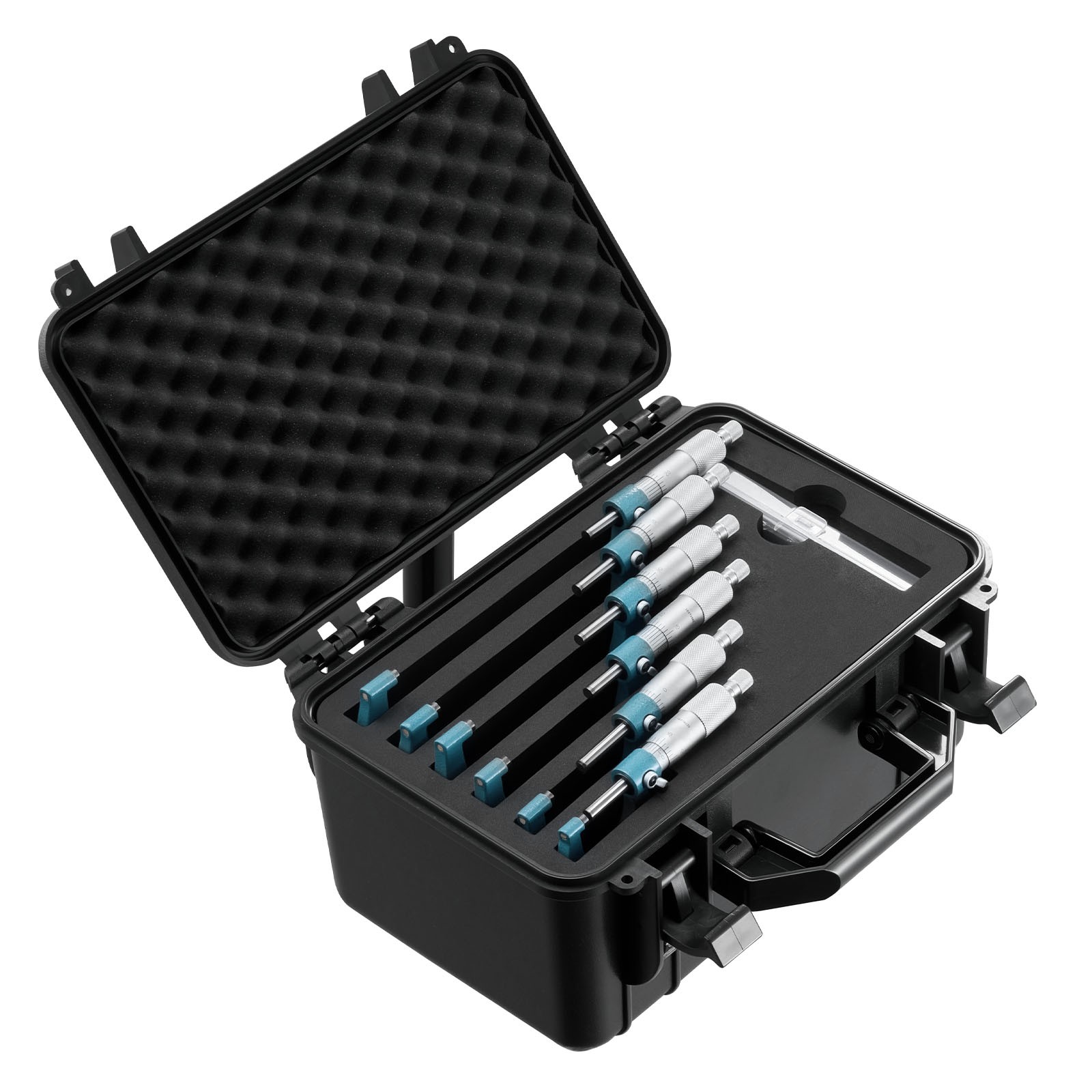 VEVOR 6pcs Outside Micrometer Set 0-6in Range 0.0001in Accuracy Machinist Tool