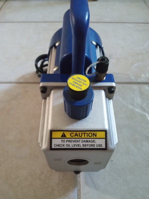 110V 1/4 HP 3 CFM Single Stage Rotary Vane Air Vacuum Pump