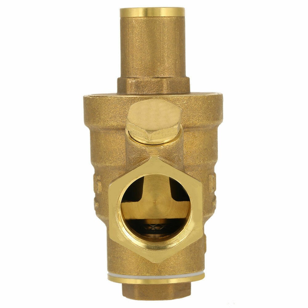 Water Pressure Regulator DN15(1/2″) 15mm Adjustable Brass Reducing Valve New&