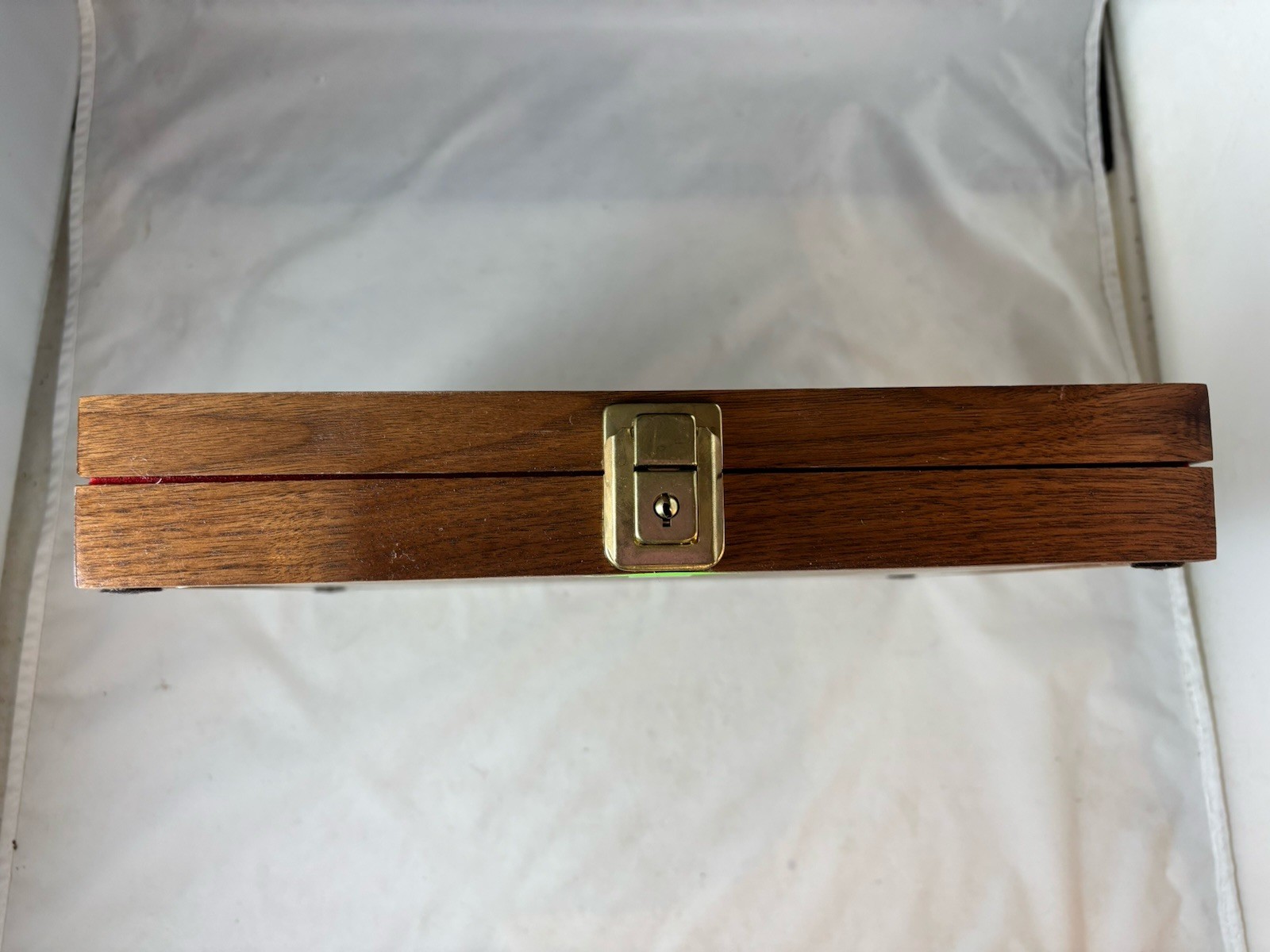 Walnut Wood showcase display case 9.5 X 12 X 2” ‘s Quality made, glass, Walnut