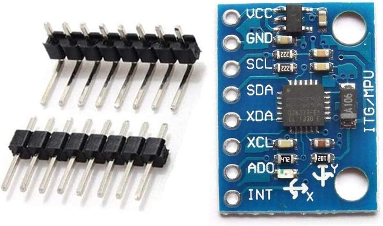 ​Keacvise 6-Pack GY-521 MPU6050 Sensor Module – 6-Axis IMU with 16-Bit ADC, 3-Ax