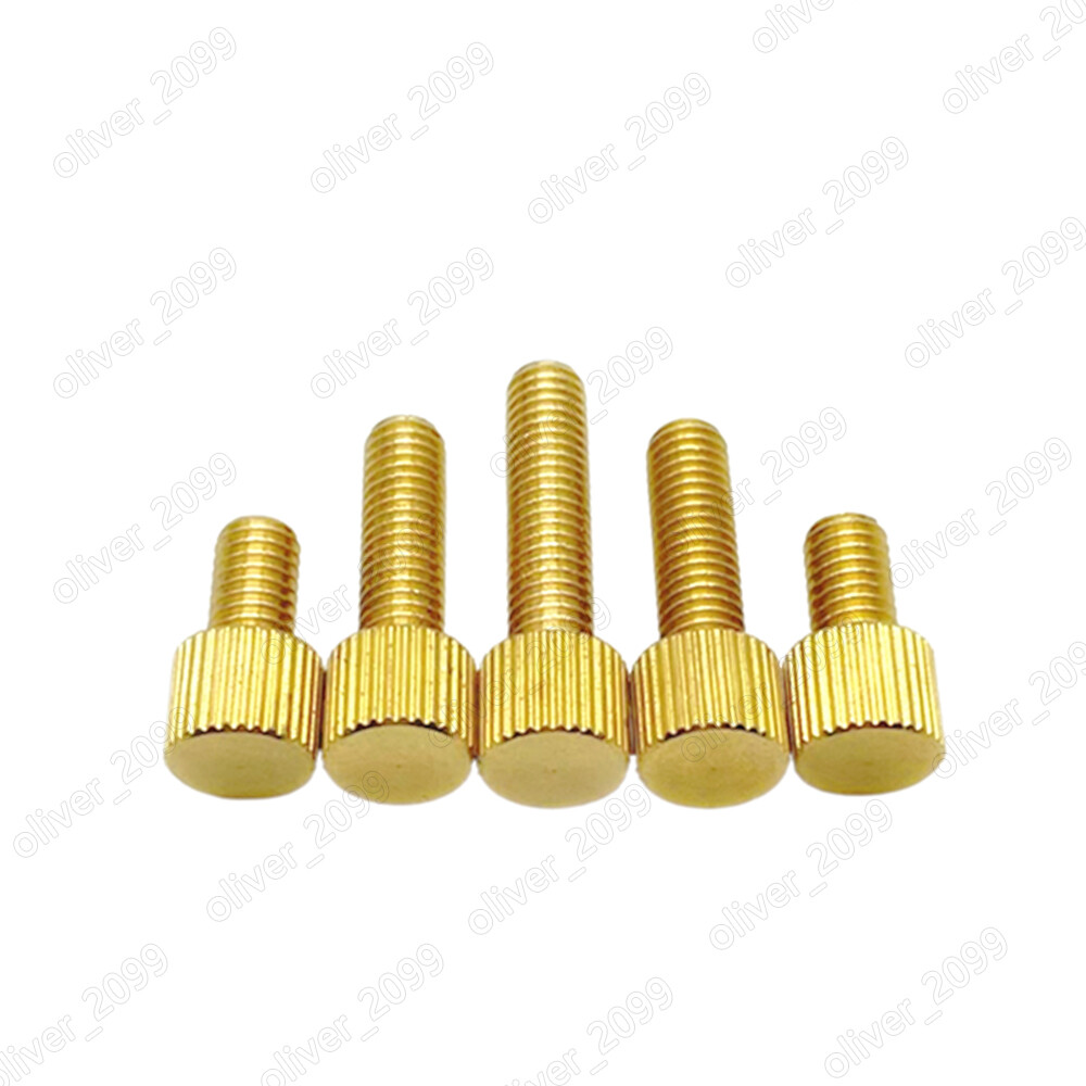 Brass Thumb Screws Knurled Flat Head M2 M2.5 M3 M4 M5 M6