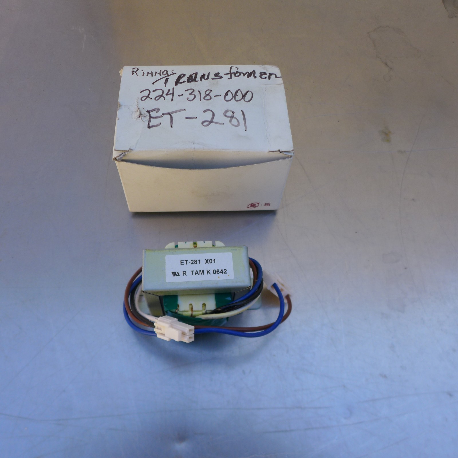 U216 RINNAI TRANSFORMER ET281 X01 / 224-318-000 NEW FREE SHIPPING