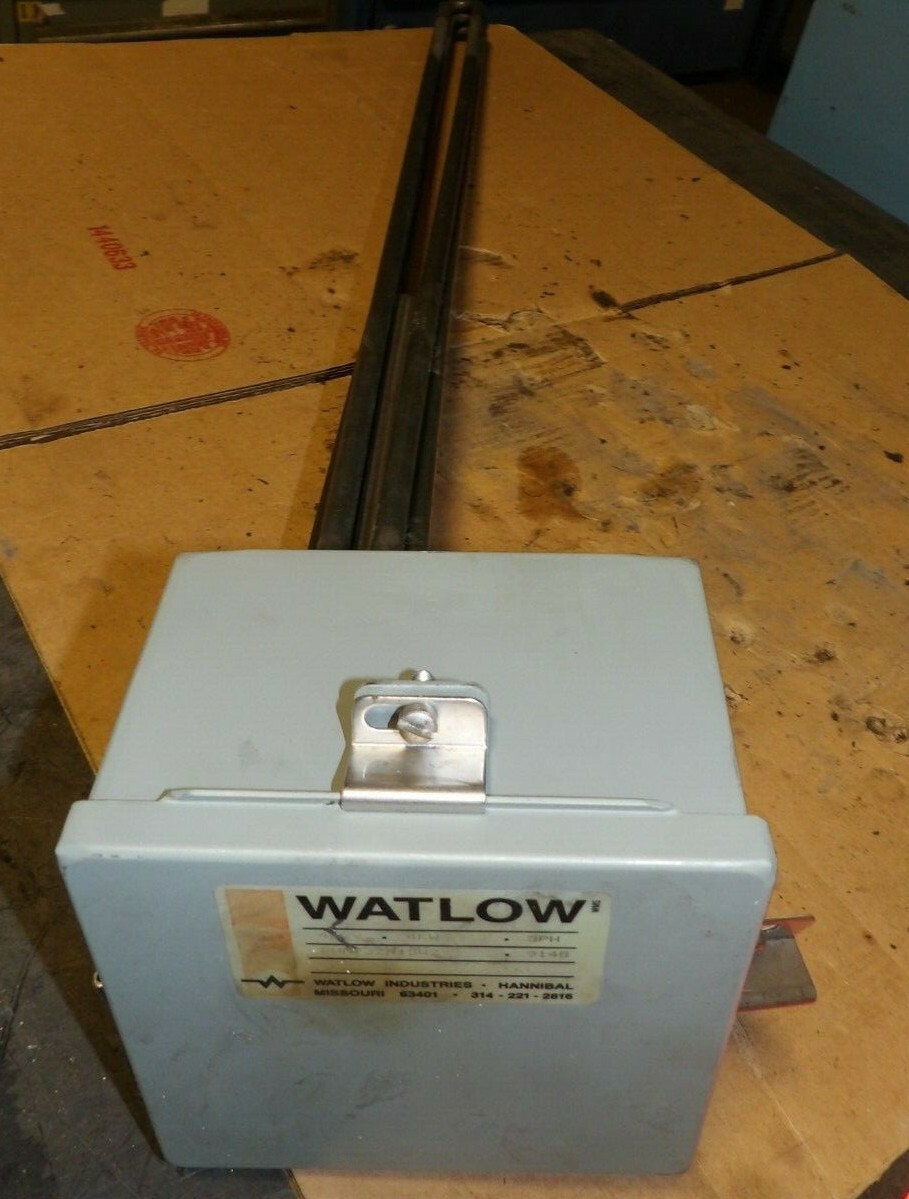 WATLOW SCREW PLUG IMMERSION HEATER ELEMENT 480 V 4 KW 3Ø 34″ TUBE BHN732N13W2
