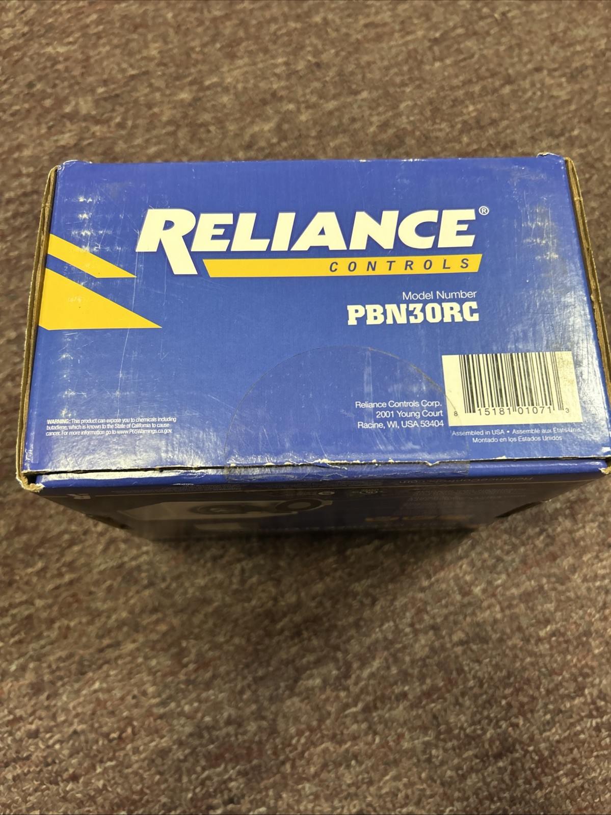 Reliance Controls PBN30RC L14-30 30Amp 125/250Vac Power Inlet Box
