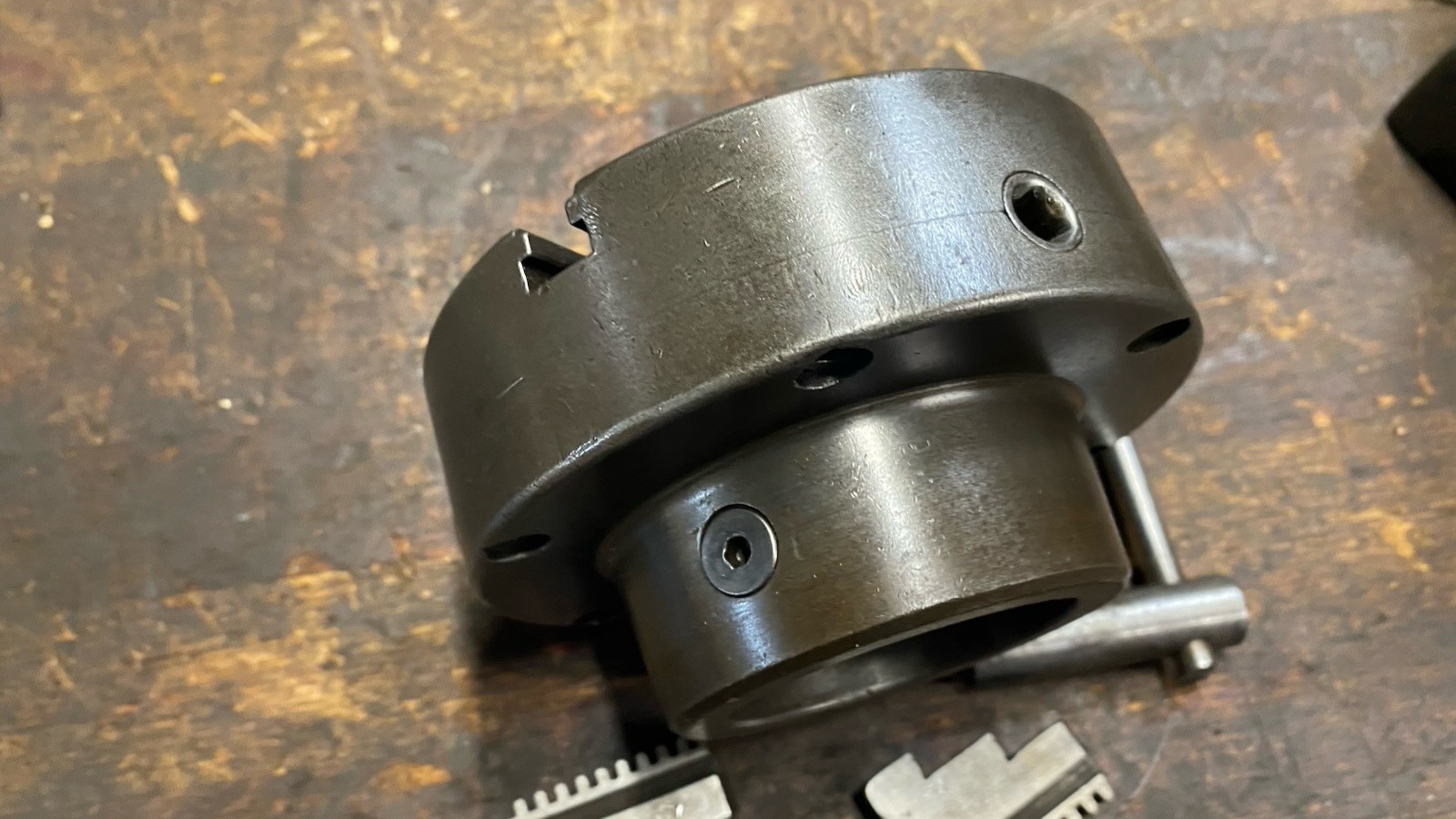 5” Skinner Lathe Chuck 3 Jaw Scroll Chuck Hardinge Taper Lock Mount