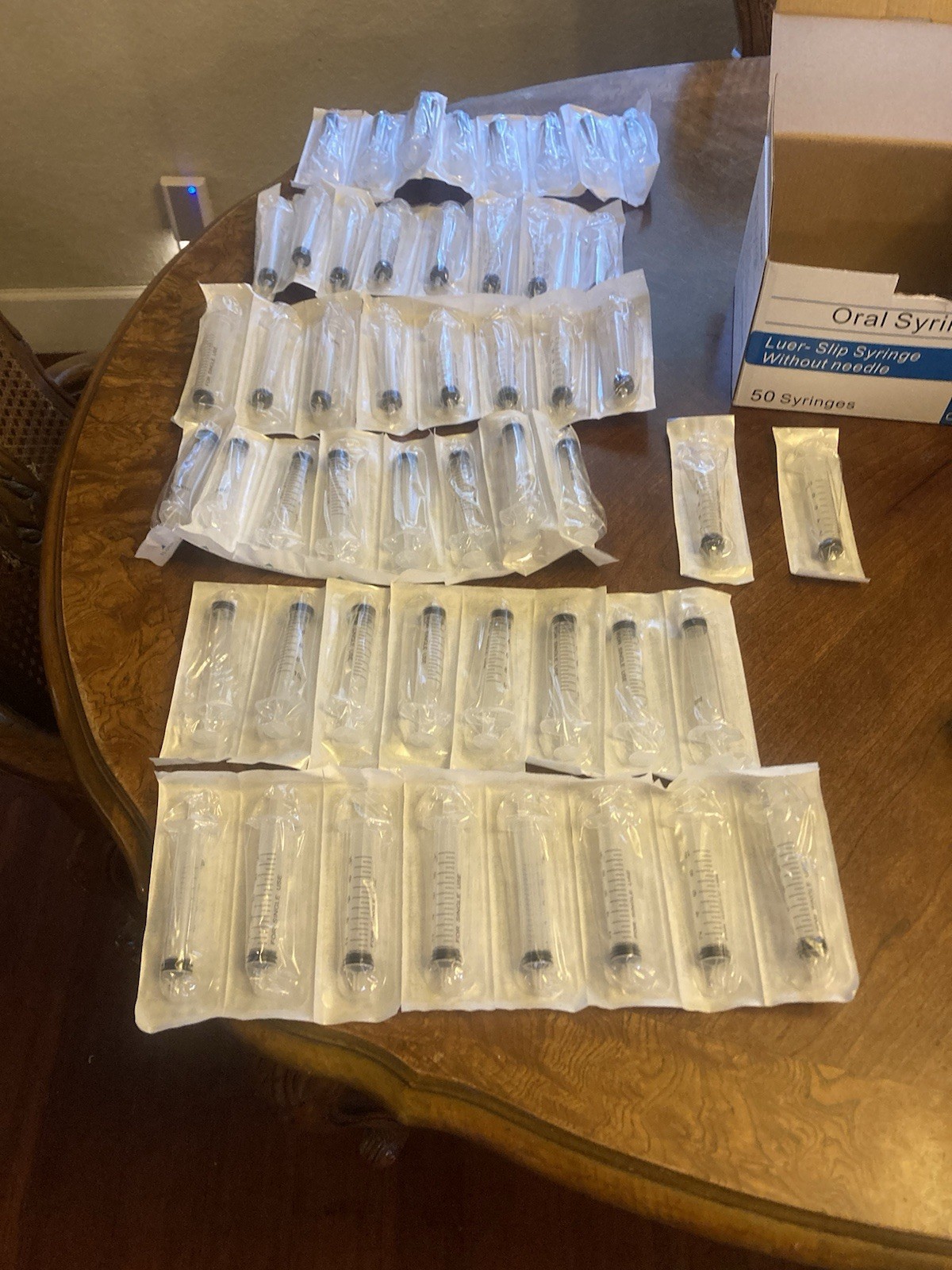 Mxene 50x 10ml Oral Syringes Luer Slip Tip No Needle Sterile Lot Of 2 Boxes