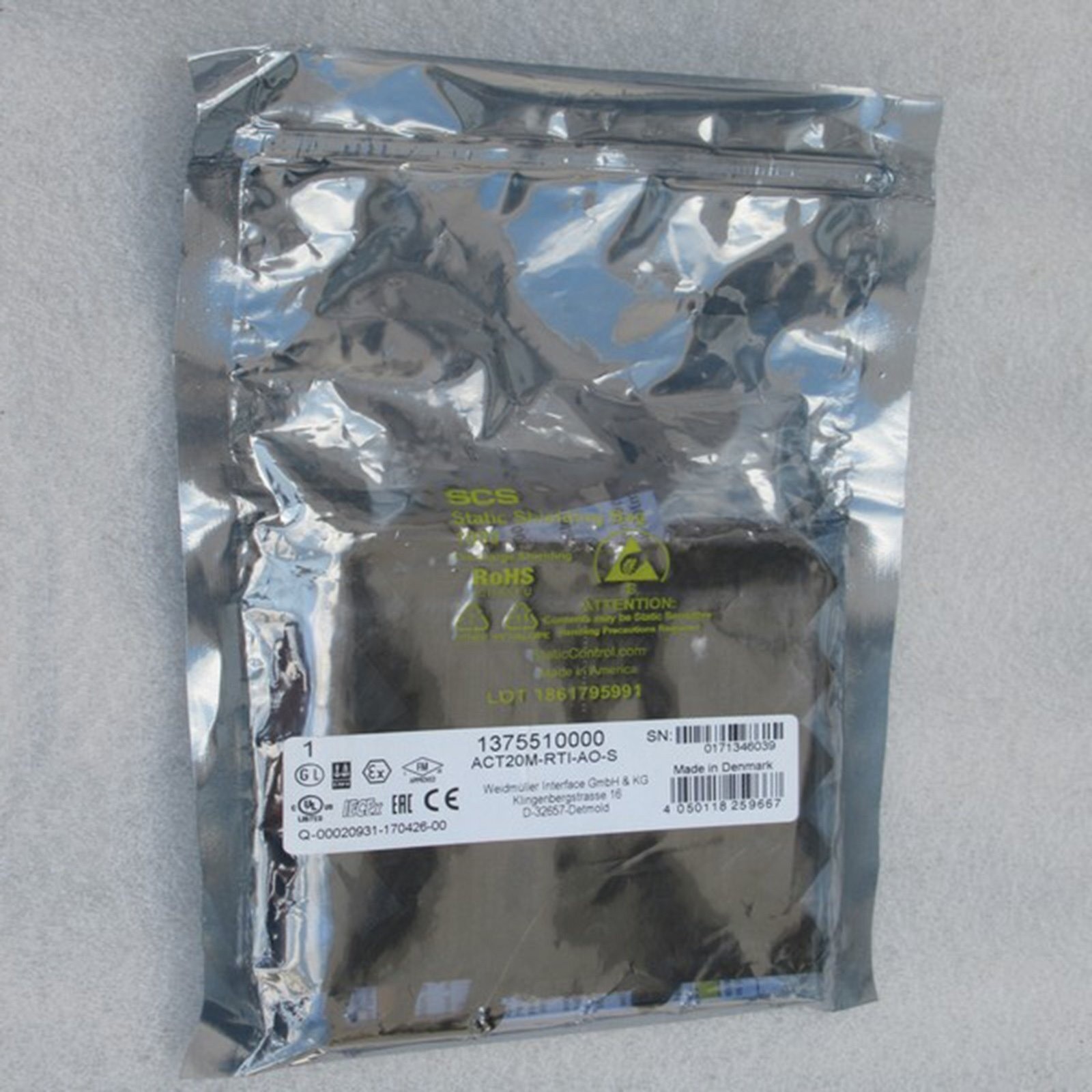 For Weidmuller ACT20M-RTI-AO-S 1375510000 New #qo