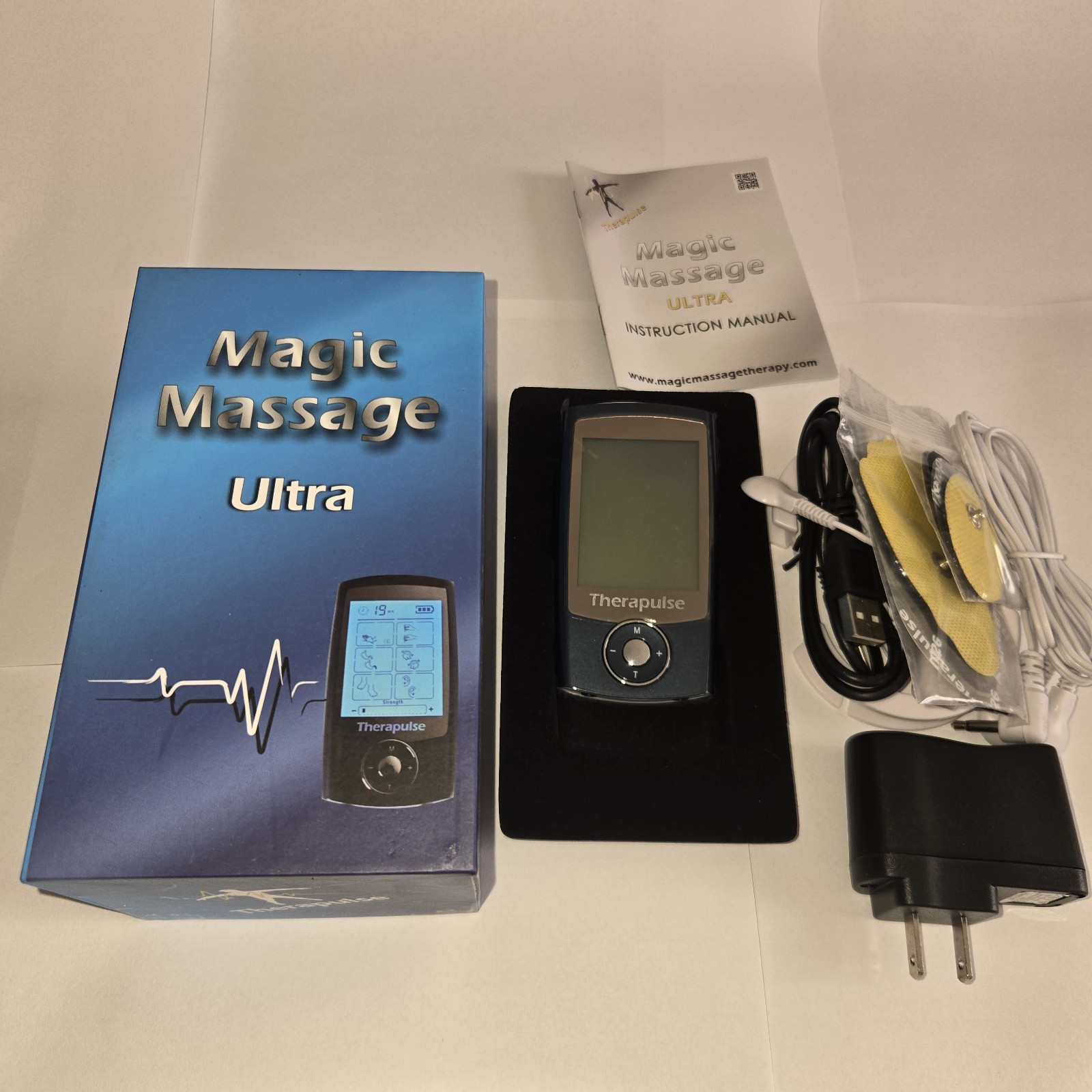 Therapulse Magic Massage Ultra TENS EMS Therapy Unit Open Box Complete.