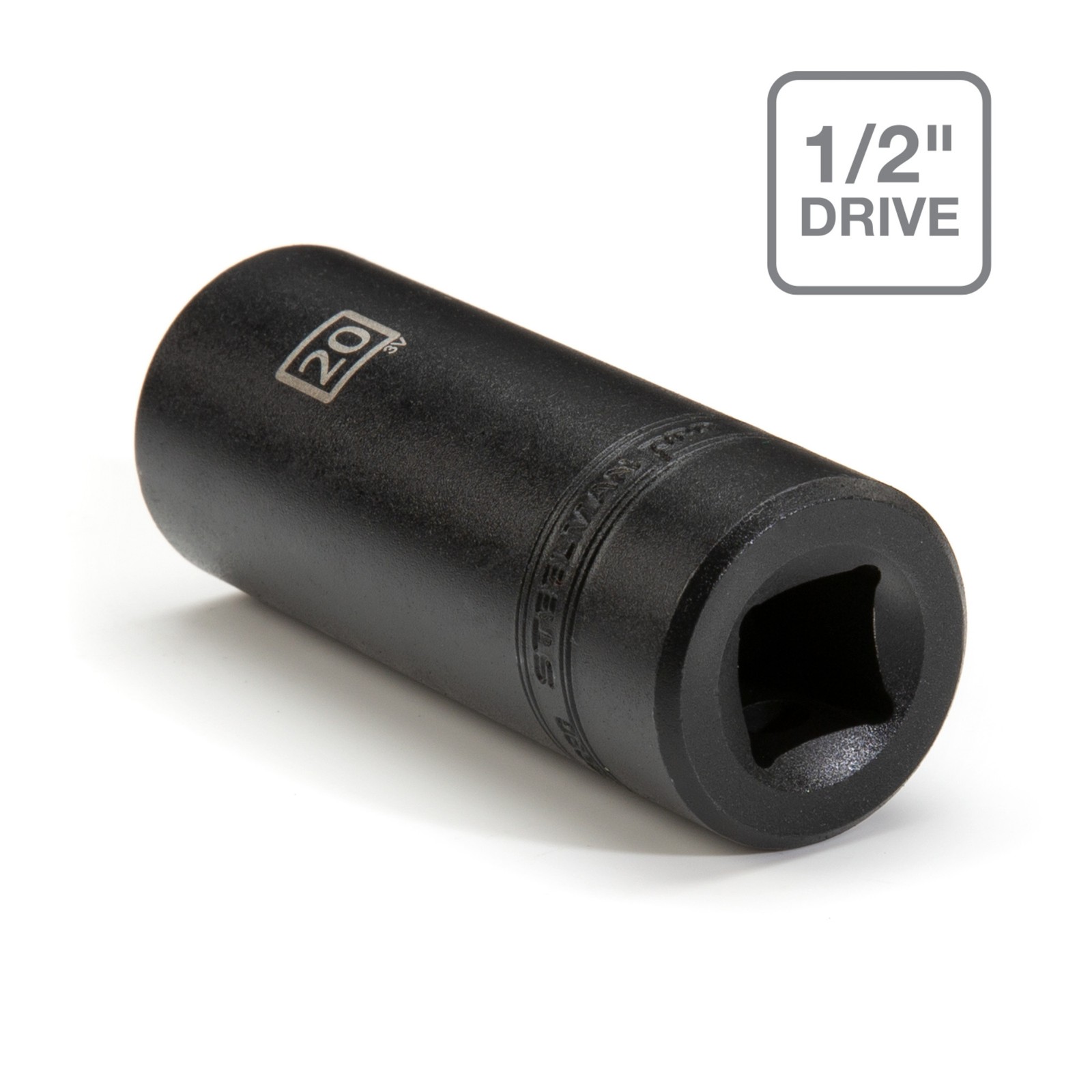 STEELMAN PRO 1/2-Inch Drive x 20mm Deep 6 PT Impact Metric Single Socket 78290