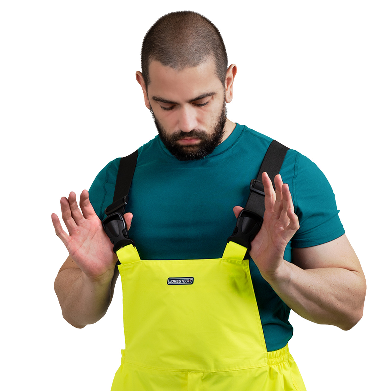 Hi Vis Rain Overall Pants Work Waterproof Reflective Visibility Safety ANSI
