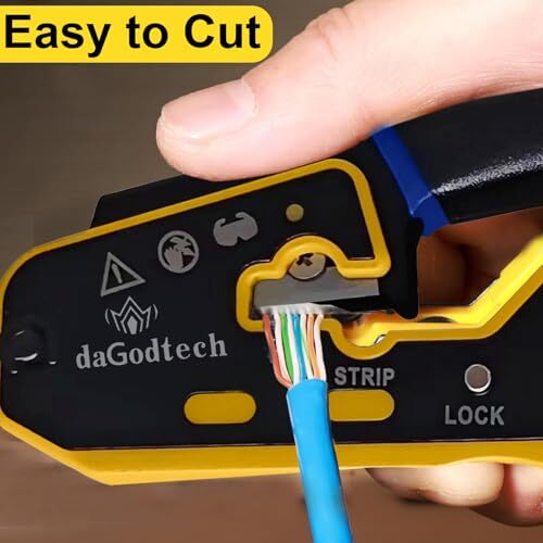 Rj45 Ethernet Network Tool Kit Pass Through Cat6 Crimping Tool For Rj11 Rj12 Cat