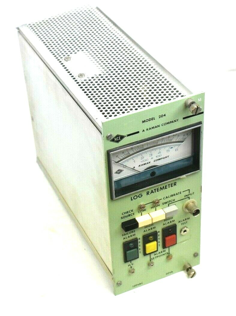 NCE Nuclear Controls Model 204 LOG Ratemeter, 120 VAC ~ 20 VA