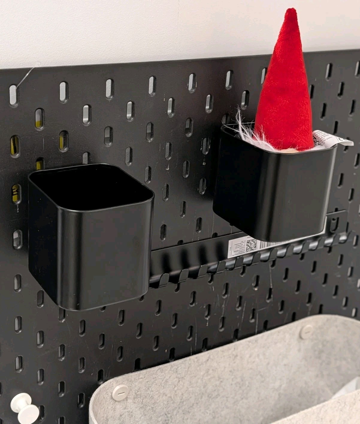 Ikea SKADIS Steel Container Storage Black for Pegboard 405.699.24 SKÅDIS New