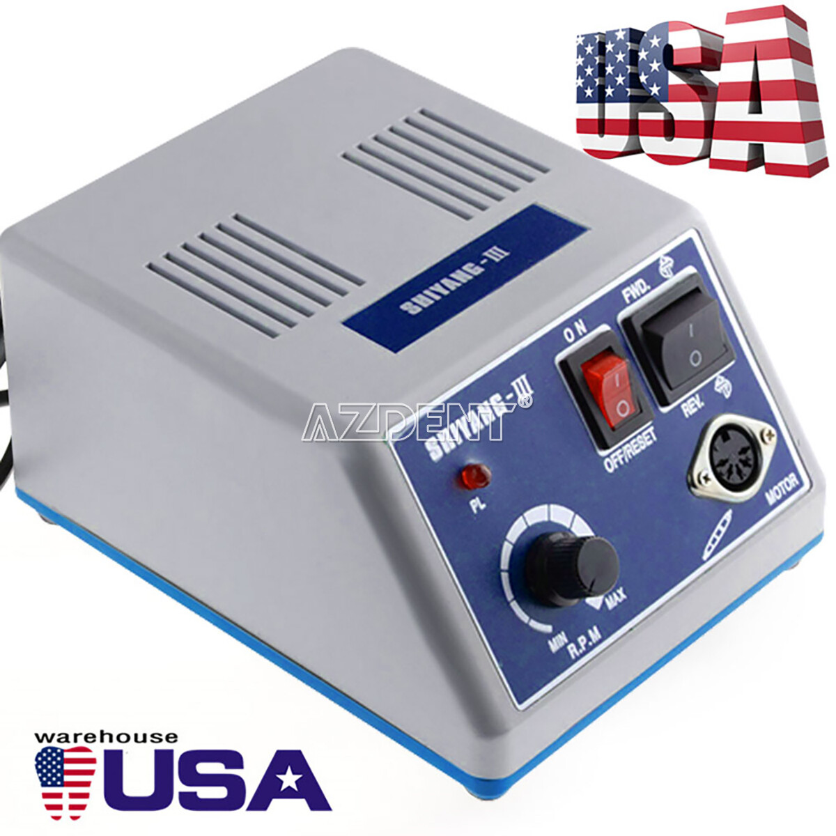 Dental Lab Marathon Electric Micromotor Polishing 35K rpm Handpiece/Carbide Burs