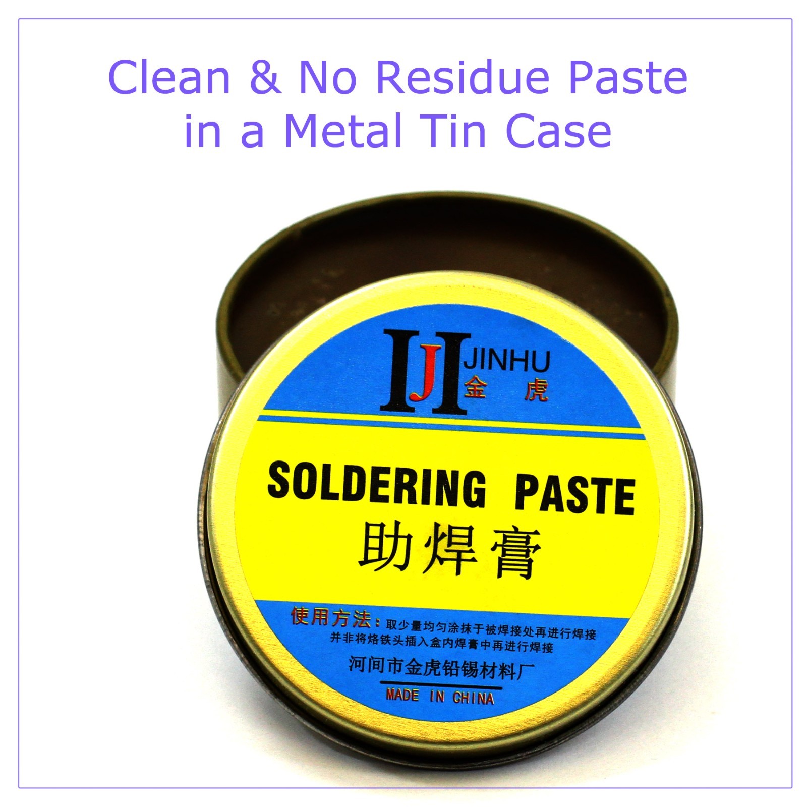 Quality Metal Cased Rosin Soldering Flux Paste Solder Welding Grease 120G