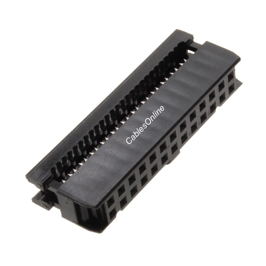 10-Pack 26-Pin (2×13) Female IDC 2.54mm Pitch Connectors for Flat Ribbon Cable