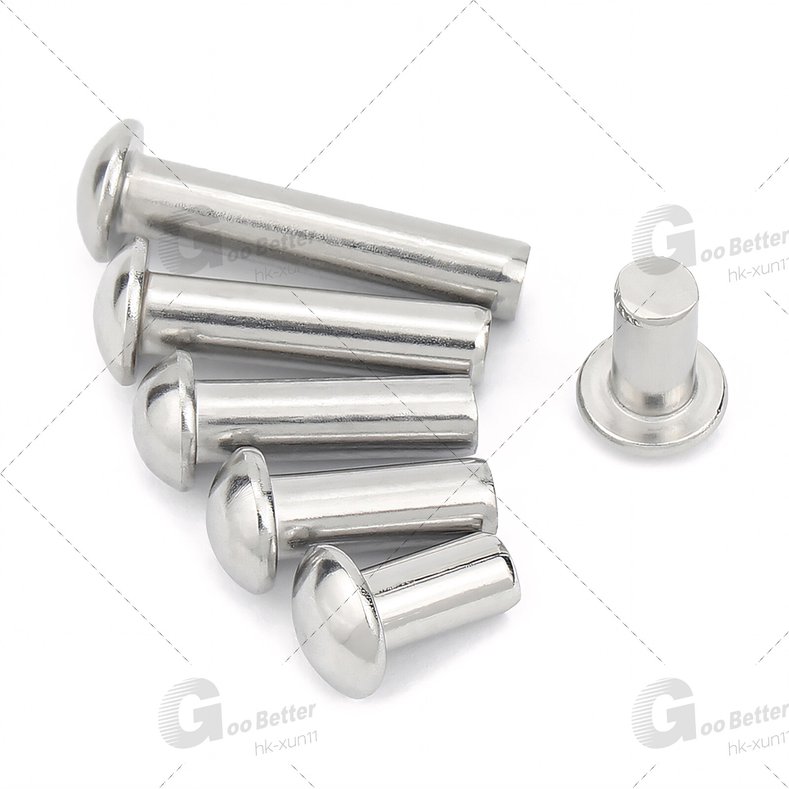 Solid Aluminium Button / Dome Round Head Rivets DIN 660 M2 M2.5 M3 M4