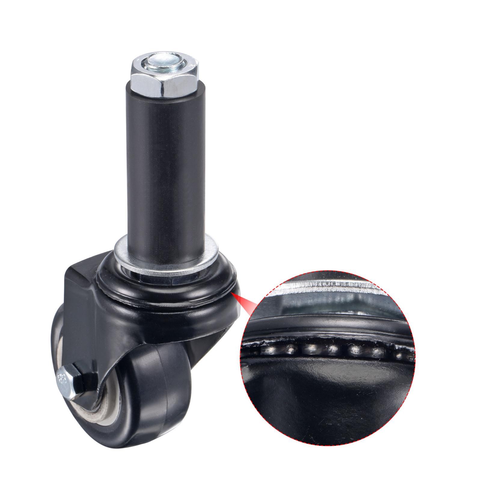 4pcs Swivel Expanding Stem Caster 2″ Diameter 88Lbs Load Capacity
