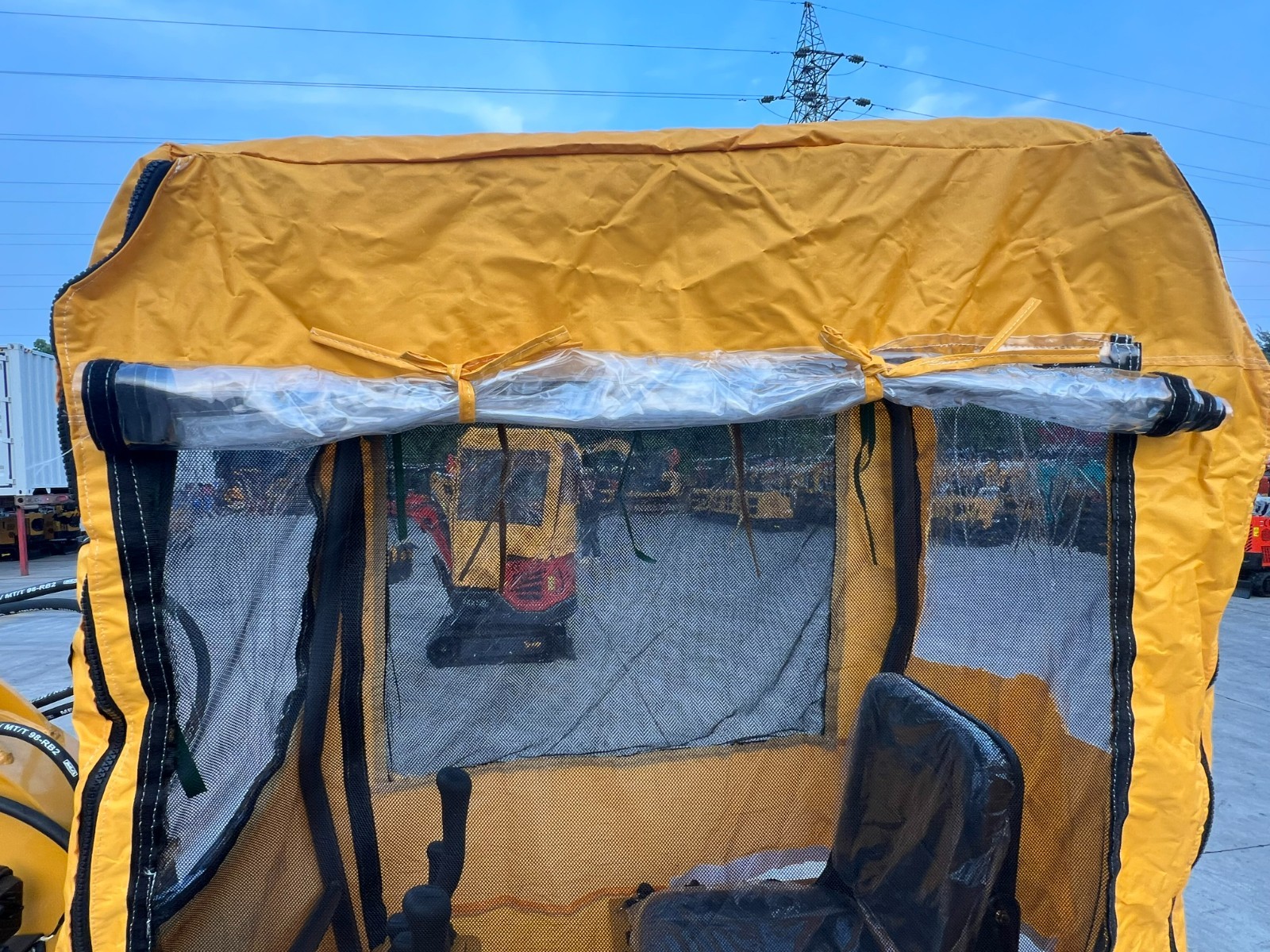 Agrotk Mini Excavator Rain Cover Open window for H12R Small Digger Attachment