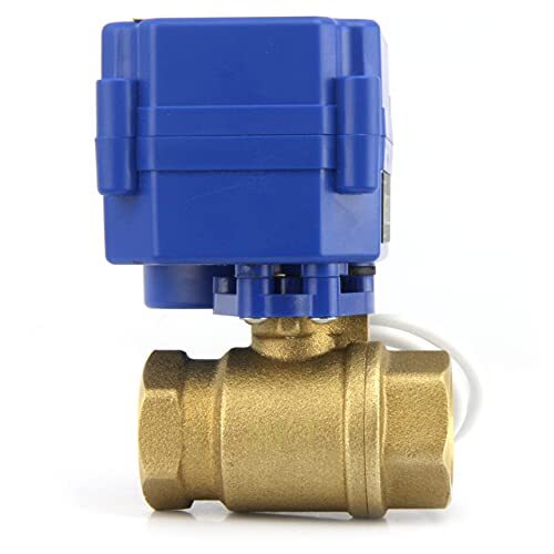 U.S. Solid Motorized Ball Valve 1/2 inch Brass 9-24V AC/DC