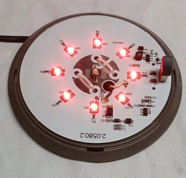 Sound Off Dual Color Red/White Dome Light/Ticket Light