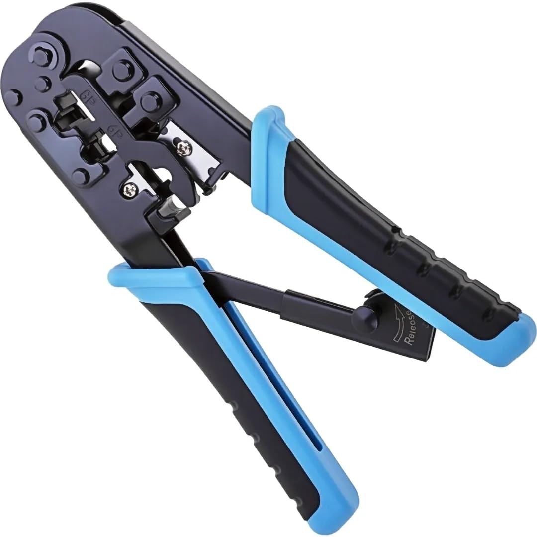RJ45 Crimp Tool RJ45 Crimper/Wire Cutter/Wire Stripper for RJ11/ RJ12 6P 8P 4…