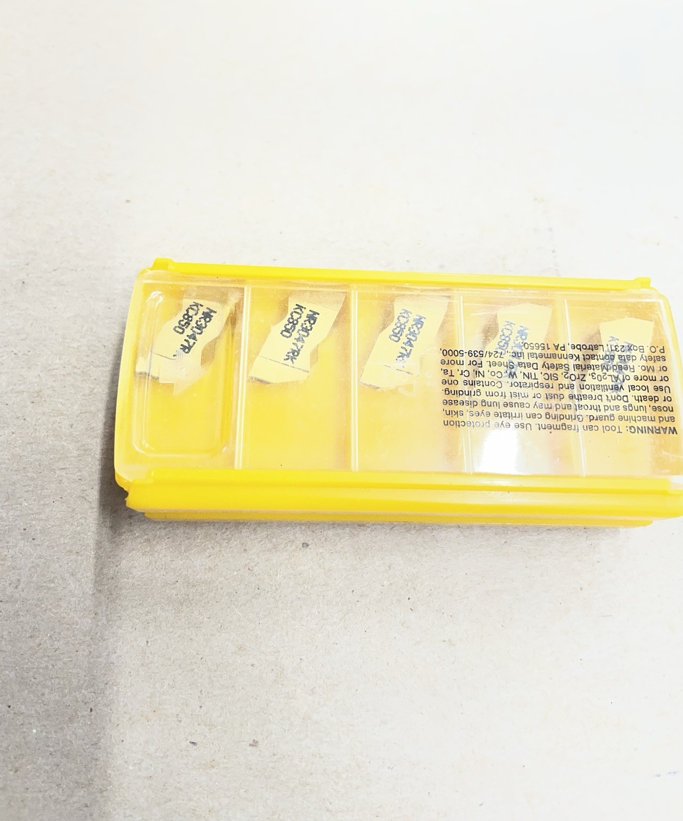 Kennametal NR3047RK KC850 Top Notch Insert Indexable Carbide, Pack of 5